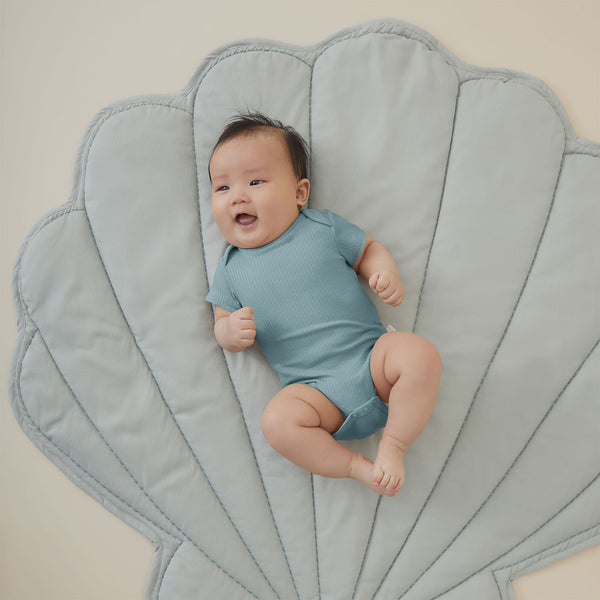 Ribbed Short Sleeve Bodysuit | Baby Onesies & Vests | MORI US