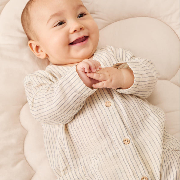 Striped Muslin Romper Summer Baby Clothes MORI US