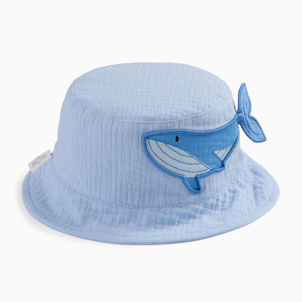 Shop Whale Bucket Hat in Organic Cotton | MORI US