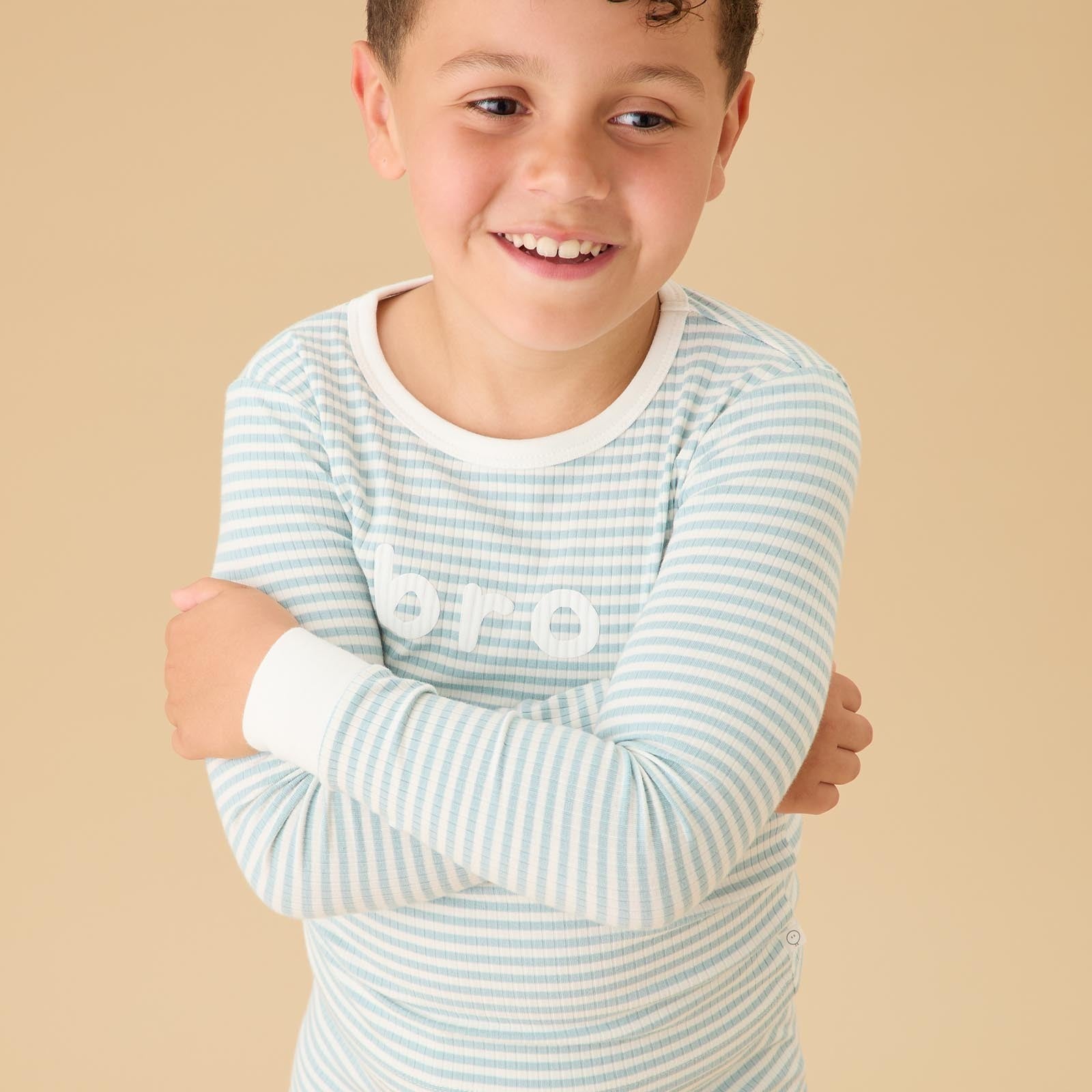Sea Stripe Bro Ribbed Pajama Set