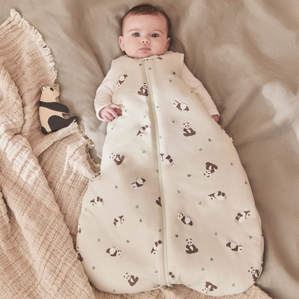Bamboo Classic Sleeping Sack w/Detachable Sleeves 1 TOG(Surfs Up Panda Print)