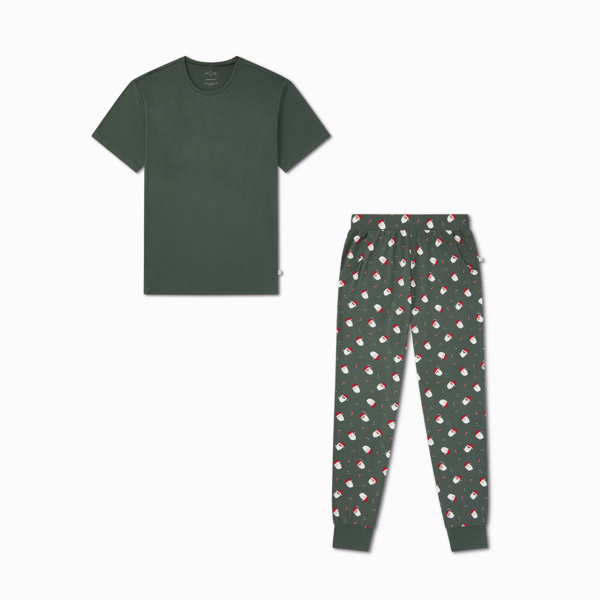 Men's Santa Print Pajama Set