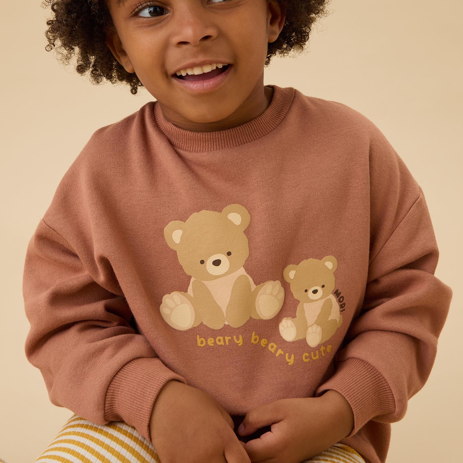 Teddy Bear Oversized Sweater | Baby Daywear | MORI US