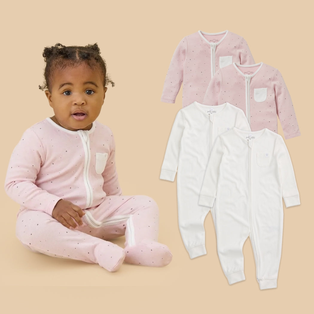 Clever Zip Romper 4 Pack | MORI US