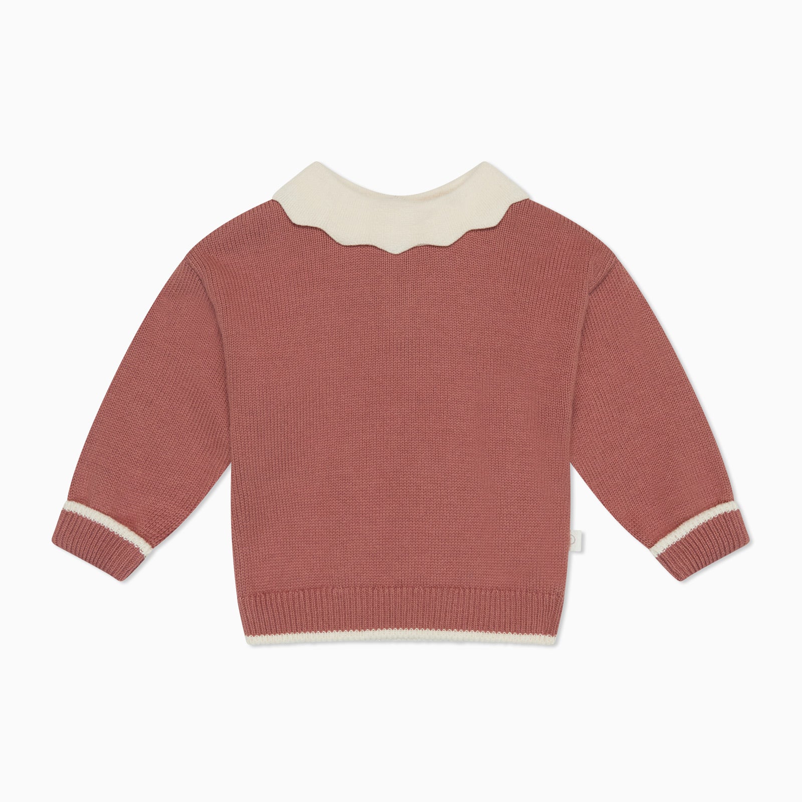 ニット・セーター Fallett Cotton Yarn Collar Knit Short Sleeve MY372 Collared Knitted Sweater | Organic Cotton Kids Clothing