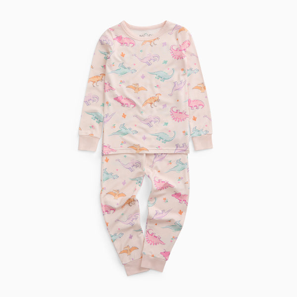 Shop Dinosaur Nights Pajama Set for Kids | MORI US