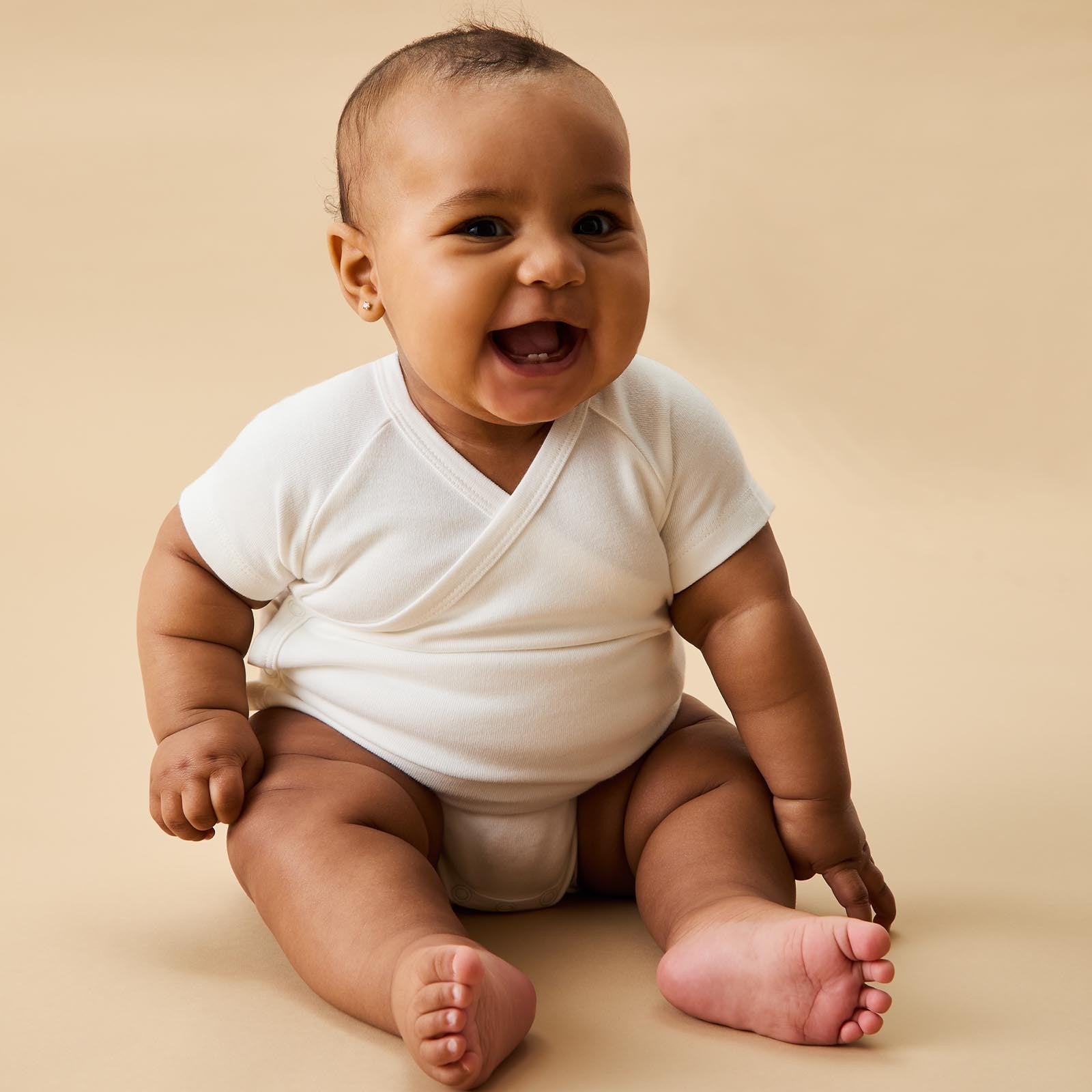 Short Sleeve Kimono Bodysuits | Organic Baby Bodysuit | MORI US