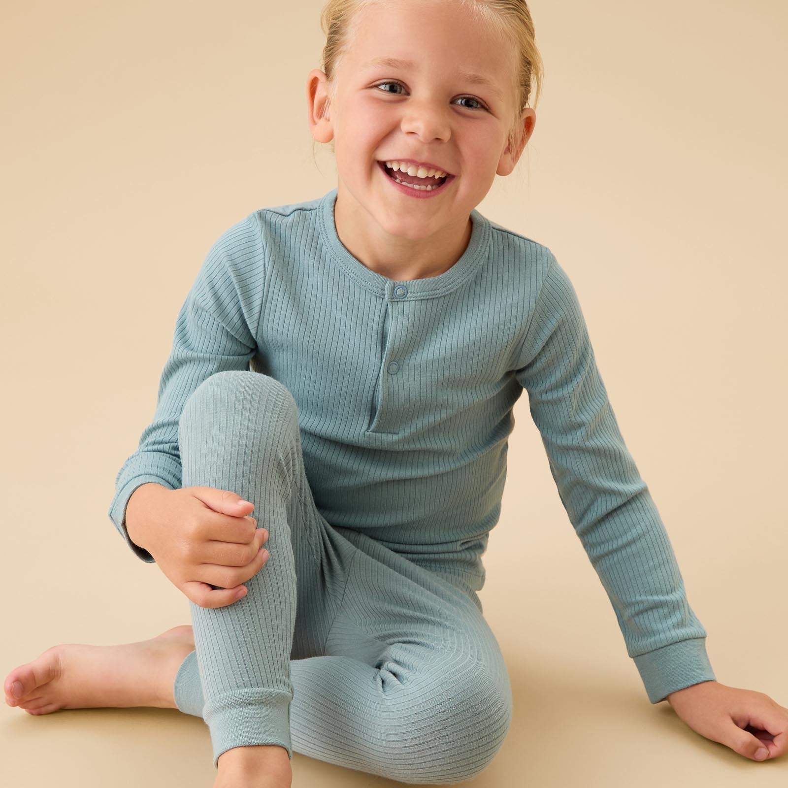 Ribbed Pajama Set