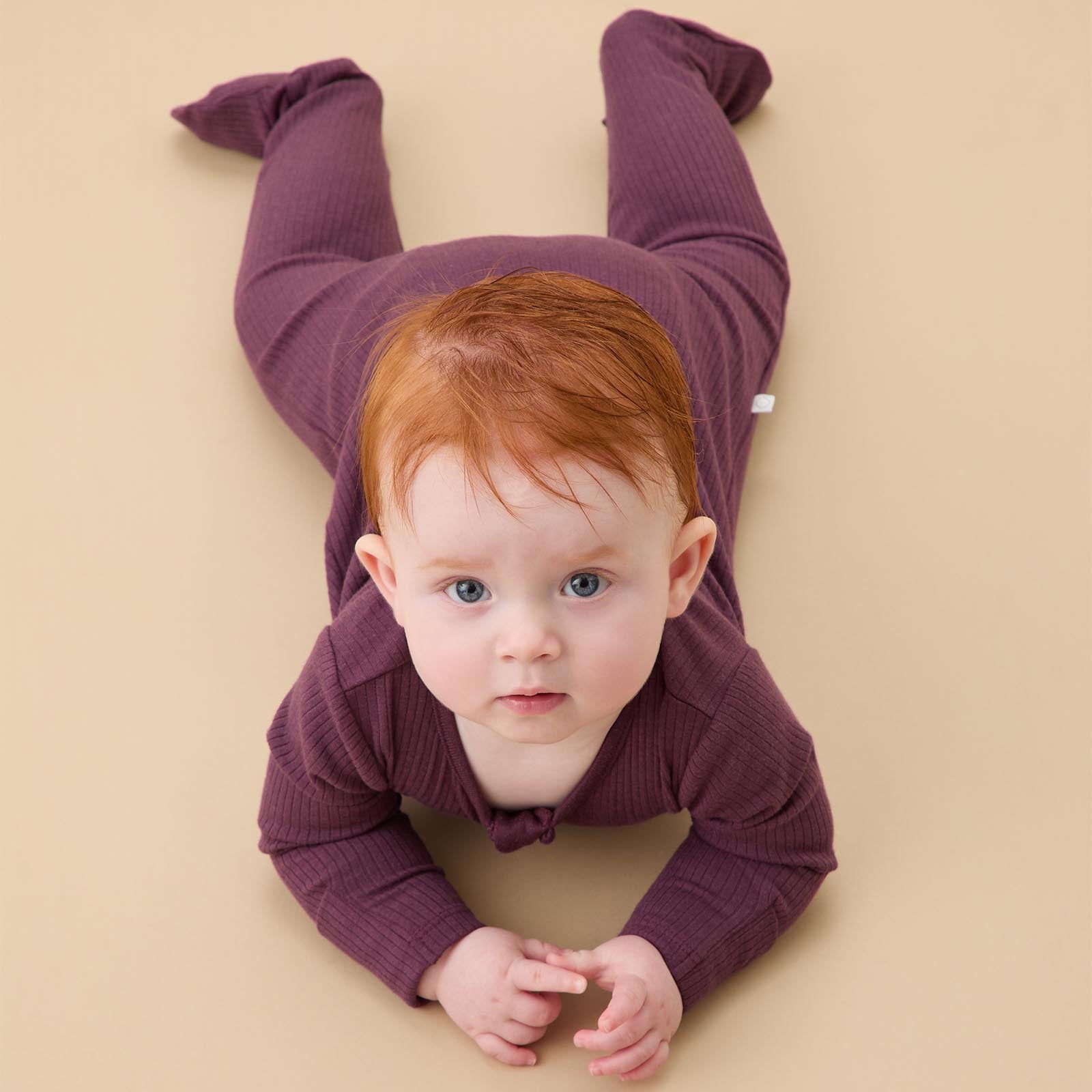 Ribbed Clever Zip Footed Baby Pajamas
