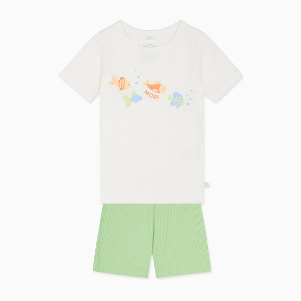 Little Fish Summer Pajama Set | MORI US