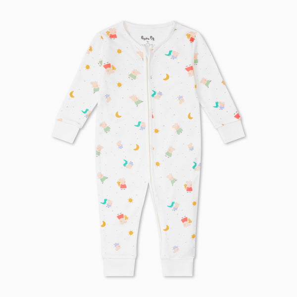 Peppa Pig Clever Zip Romper | Baby Zip Onesie | MORI US