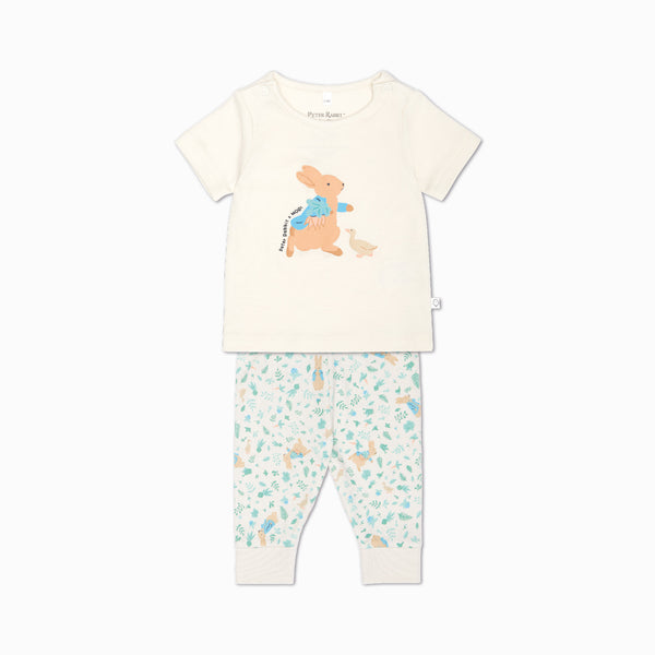 Peter Rabbit Short Sleeve Pajama Set | Organic Baby Sleepwear | MORI US