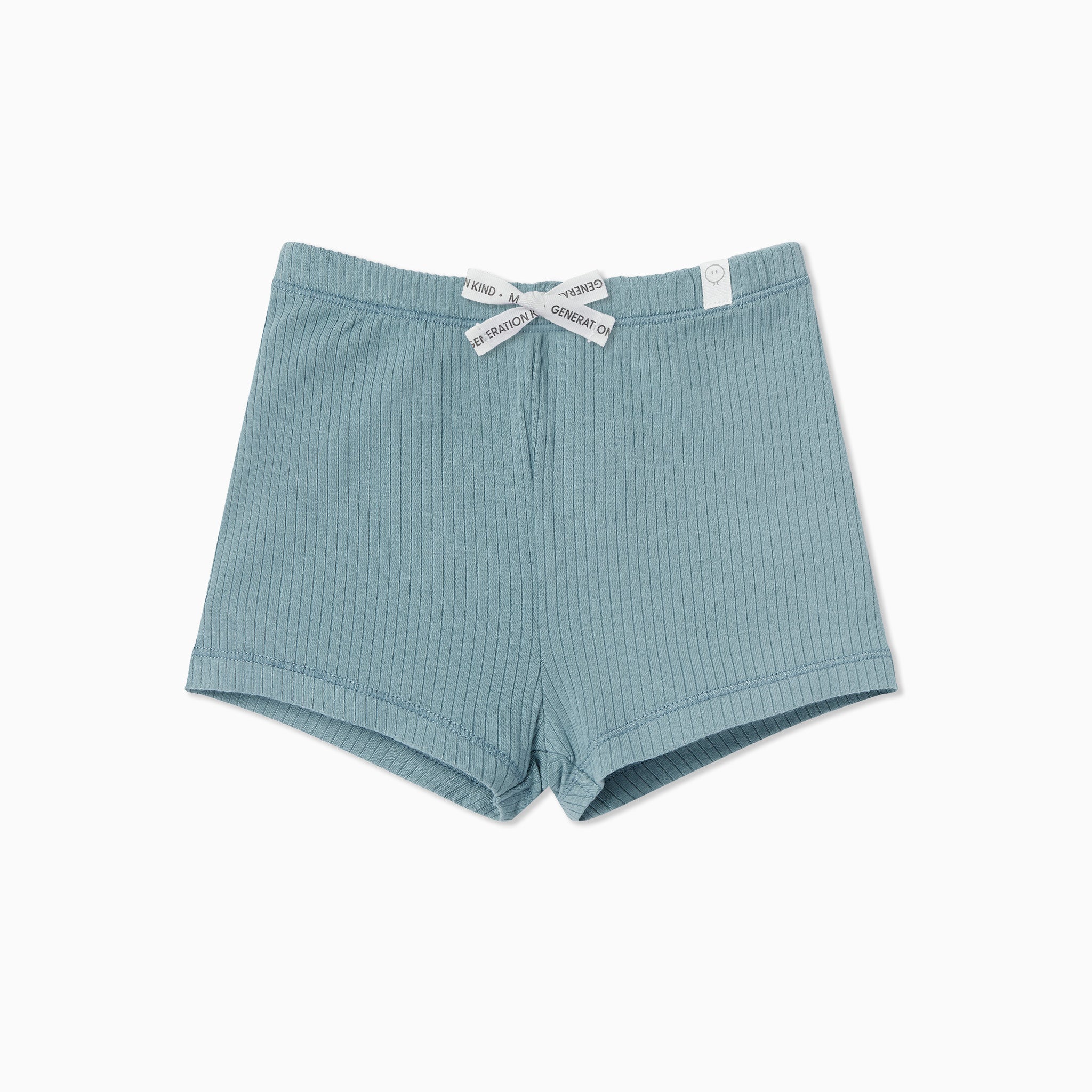 【Anyone more】Moving Knit Ribbed Short Pants Ribbed_Shorts_blue_Front.jpg?v