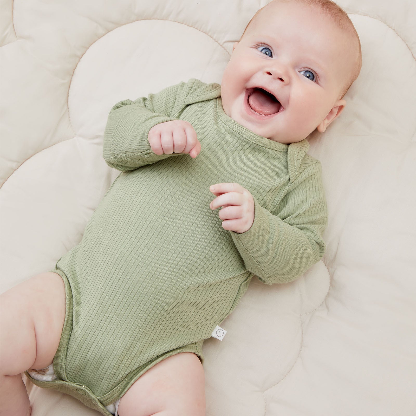 Ribbed Long Sleeve Bodysuit | Baby Girl & Boy Bodysuits