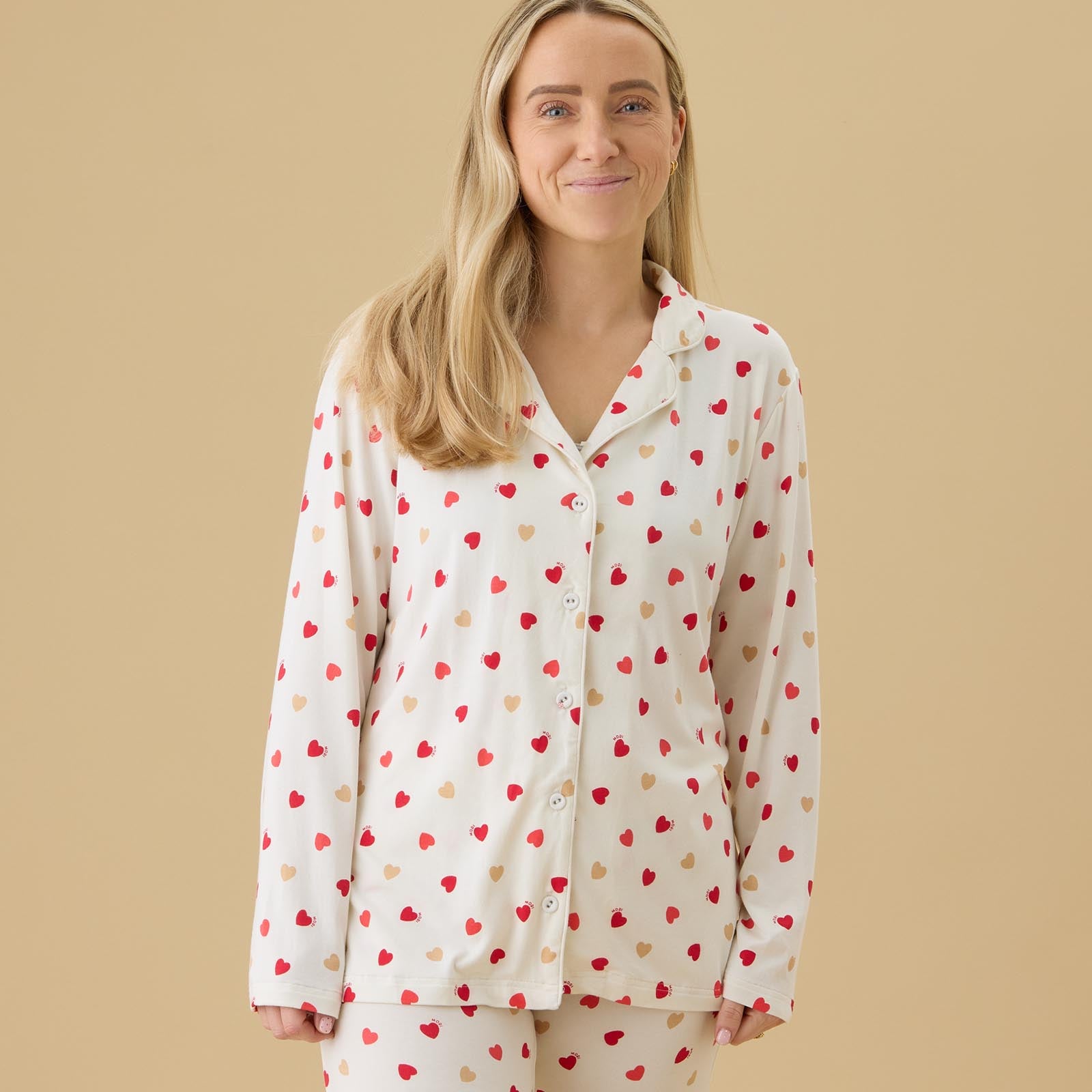 Women's Love Hearts Pajama Set