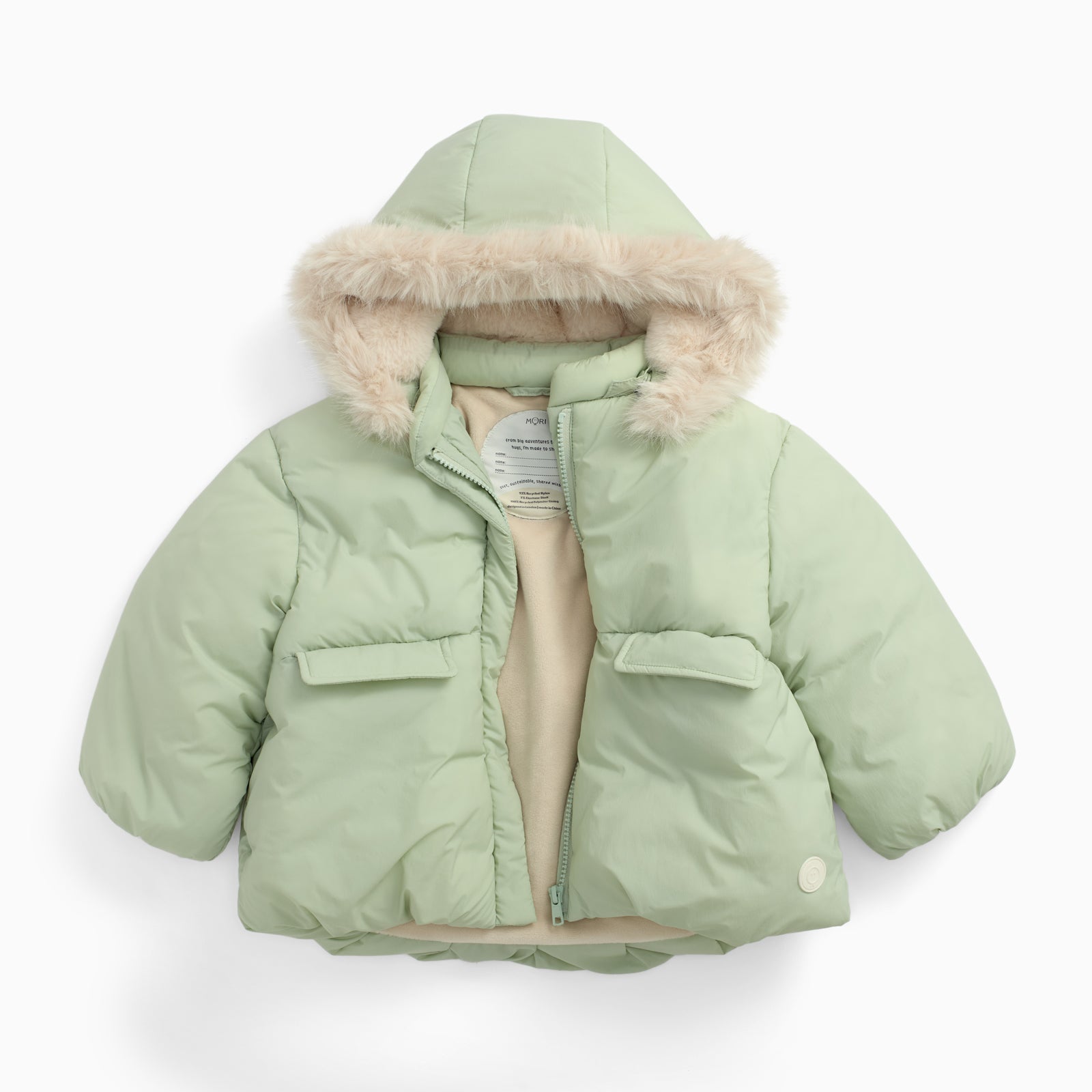 Padded Coat & Detachable Hood | Baby Daywear | MORI US