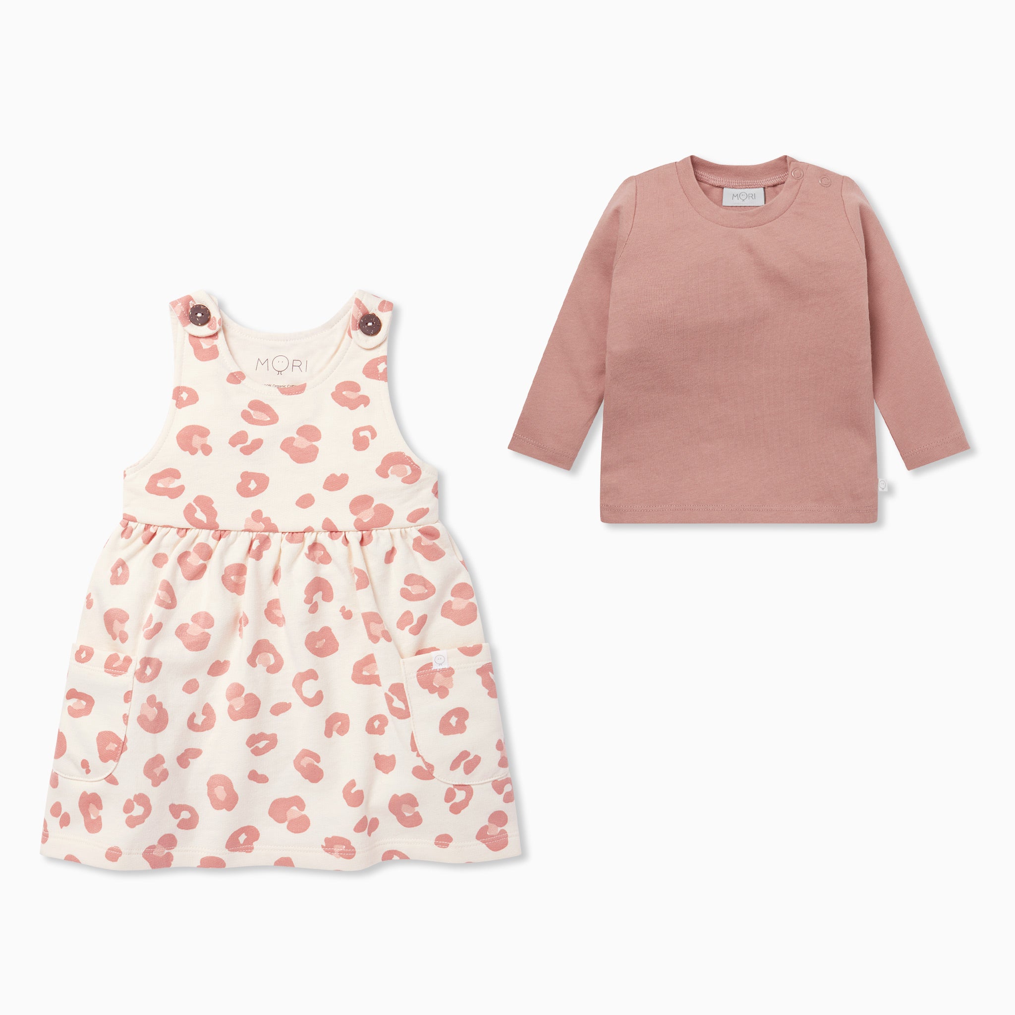 Pink leopard on sale pinafore dress