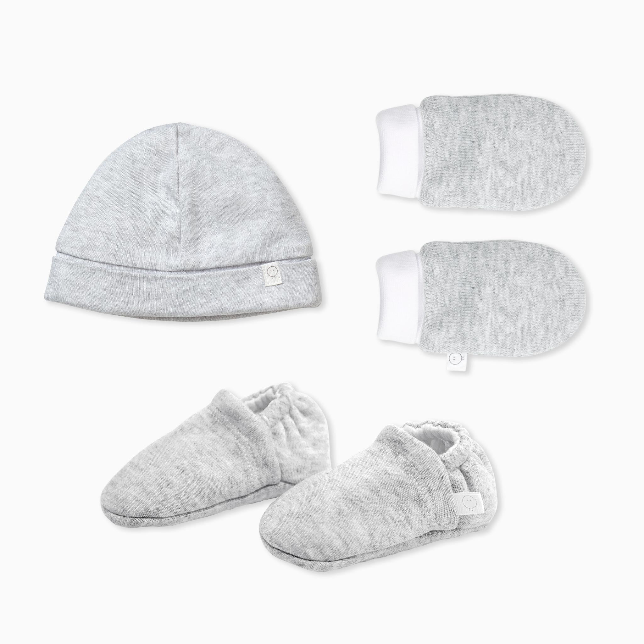 MORI Baby Mittens, Booties & Hat Set