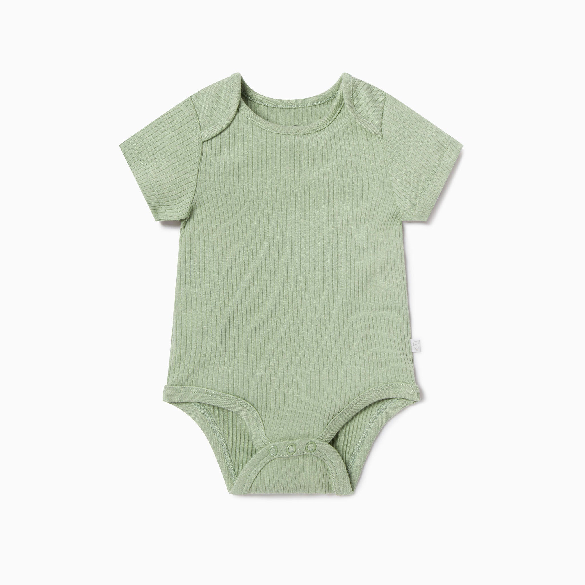 Ribbed Short Sleeve Bodysuit Baby Onesies Vests MORI US