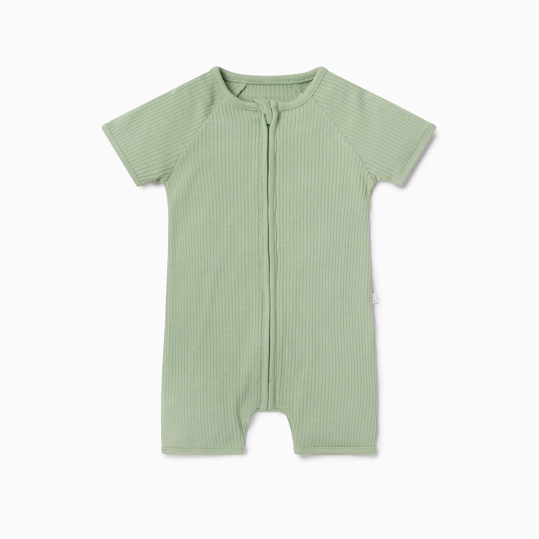 Ribbed Summer Zip Romper | Organic Baby Clothes | MORI US