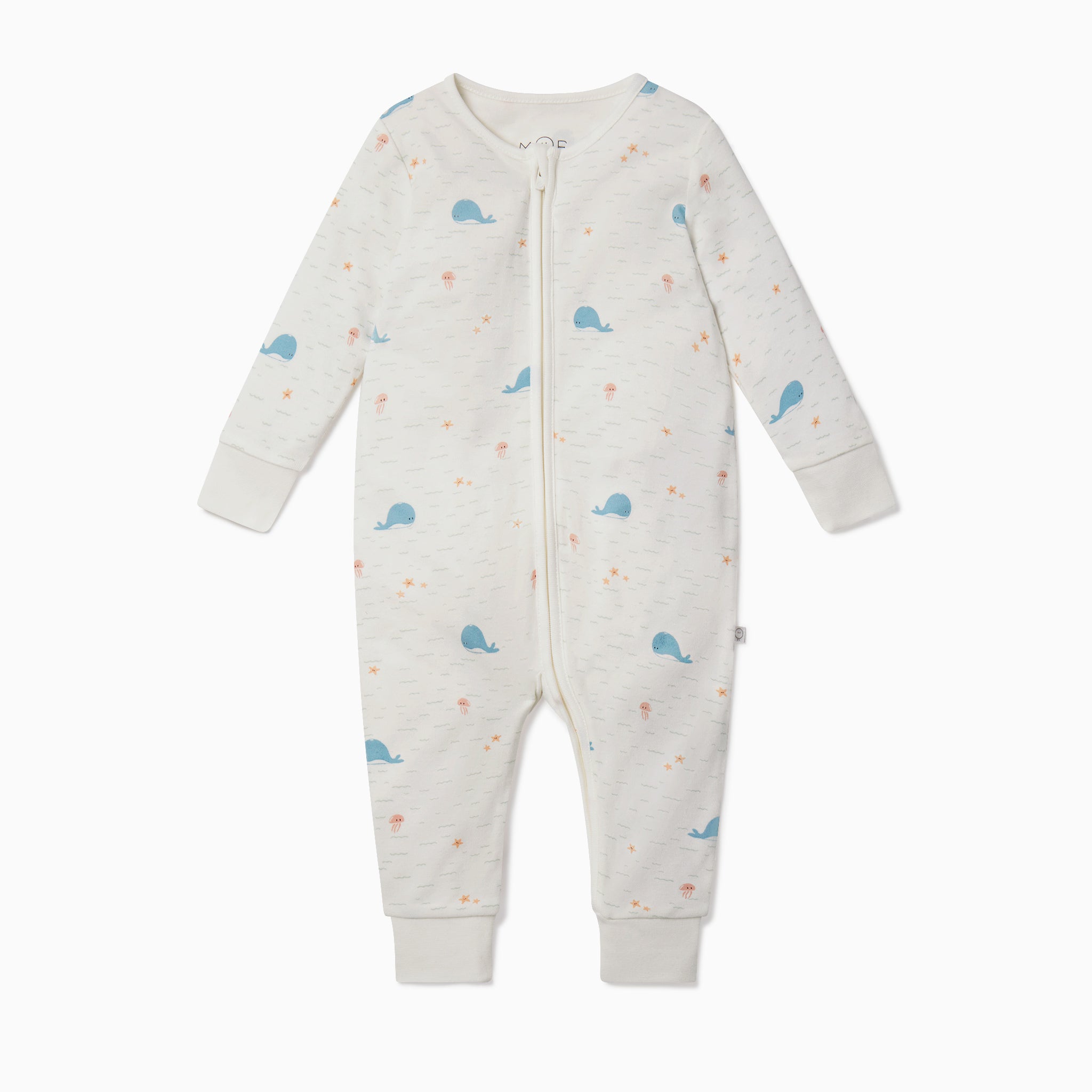 Whale zip outlet romper